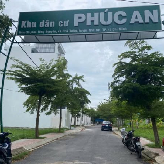 2 lô đất thổ cư liền kề kdc Phúc An Đào Tông Nguyên, Phú Xuân, Nhà Bè