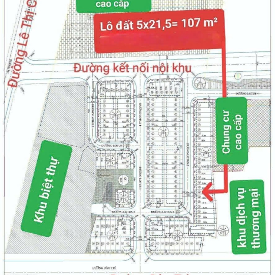 Đất DA Anh Tuấn Lotus, đường Đào Trí, Q7